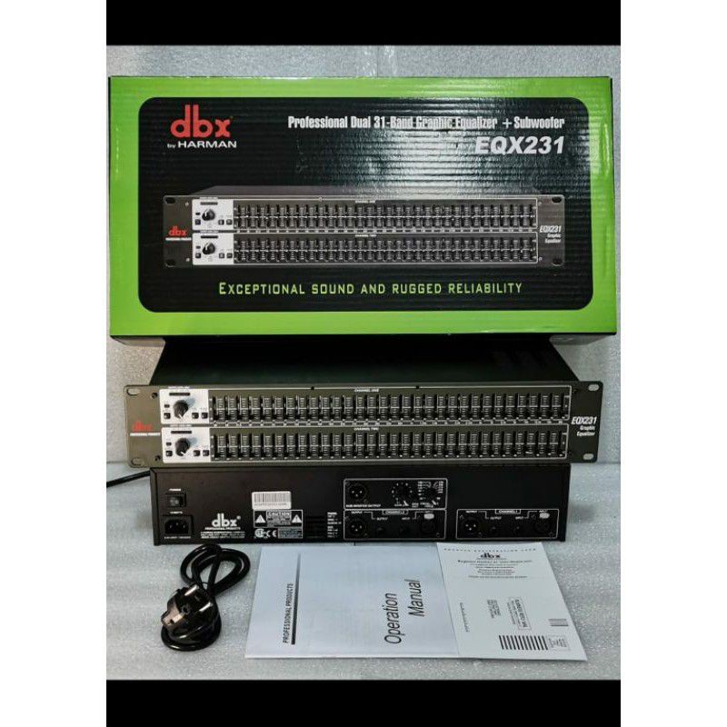 Equalizer dbx EQX231 plus subwoofer dbx eqx231 new