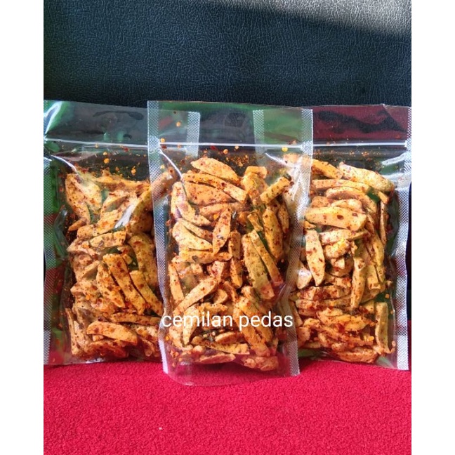 

Paket Hemat 15.000 Dapat 3 Pcs, Basreng Pedas Extra Daun Jeruk isi 100 gram