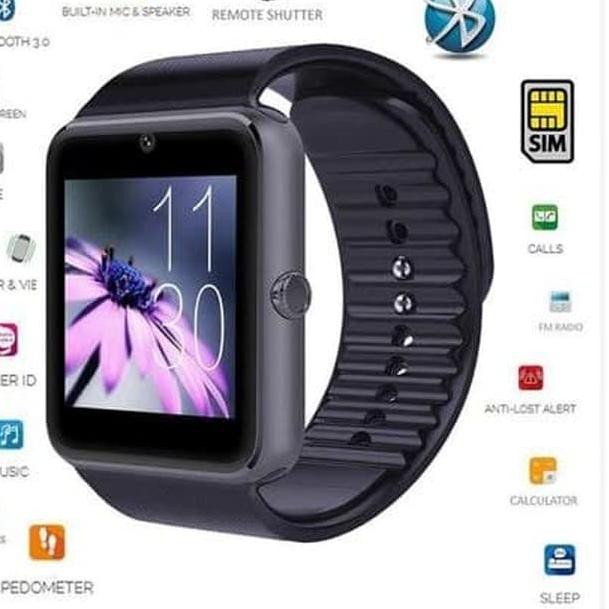 ù+ Smartwatch GT08 / GT 08 / GT-08 Jam Tangan Smart Watch Camera Sim SMS