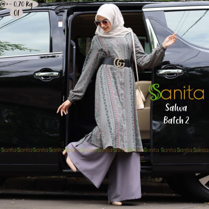SET TUNIK KULOT SALWA  Free maskerby SANITA