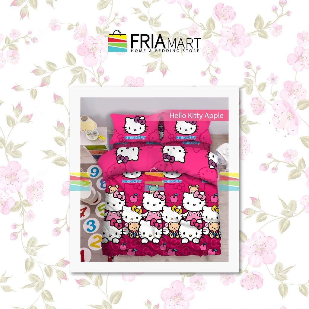 FATA Selimut Bulu 200x200 JUMBO Motif Dewasa Minimalis Murah bagian ke-2 FRIAmart-HELLO KITTY APPLE