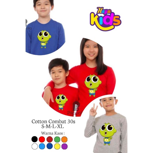 Hayu Kids - Kaos Tshirt Anak Shinbi's House Vis - Cotton Combat 30s S,M,L,XL