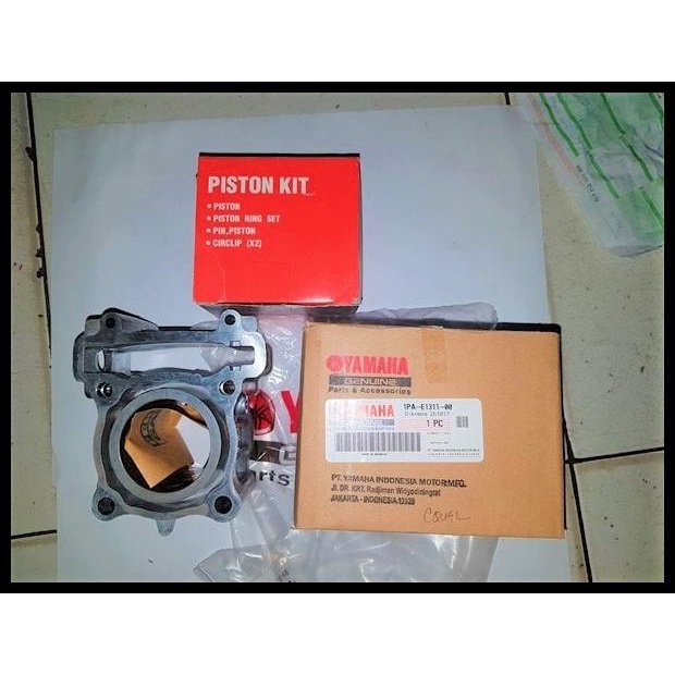 Blok Seher & Blok Mesin Set Piston Kit Vixion New &R15 Original Yamaha