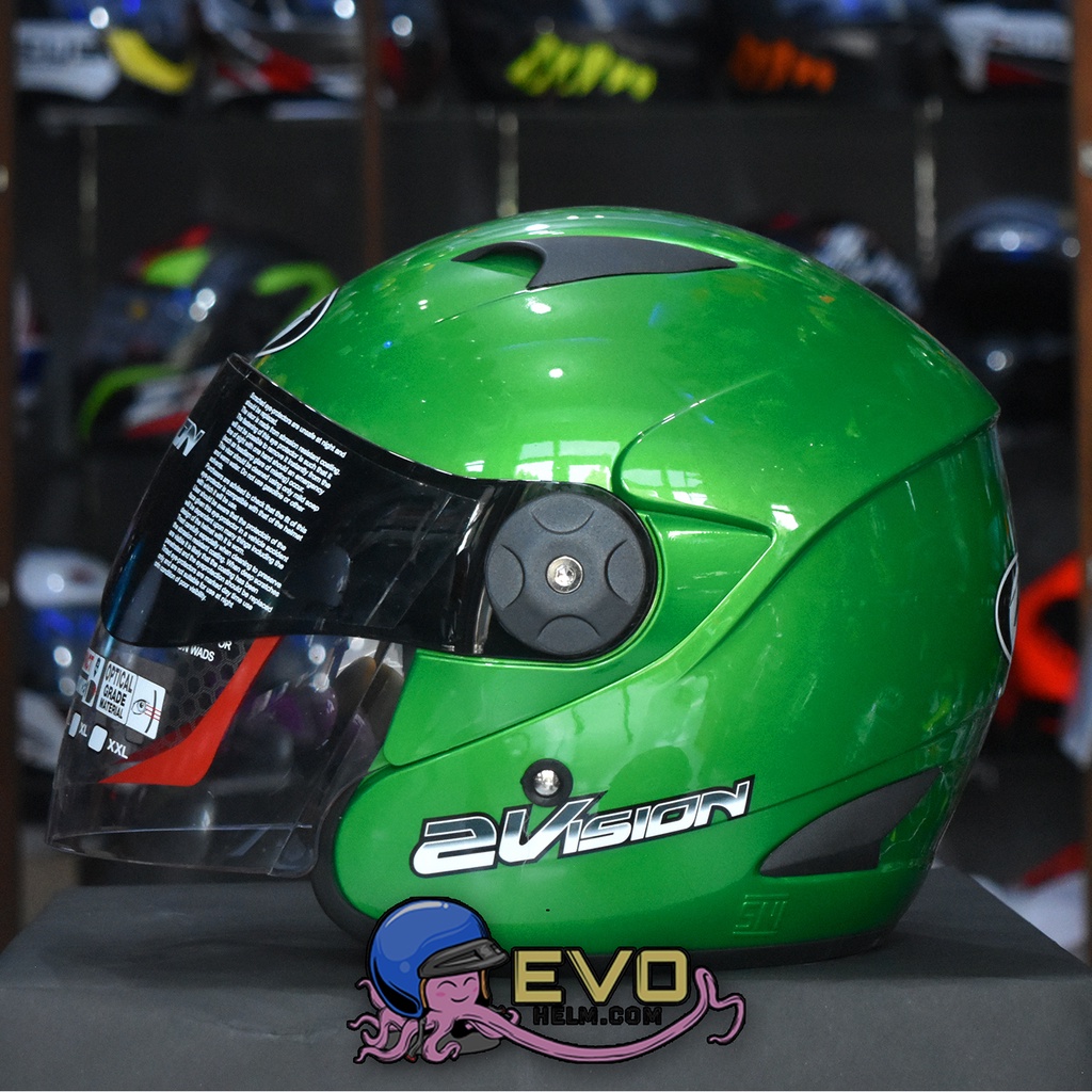 HELM KYT 2 VISION SOLID - GREEN