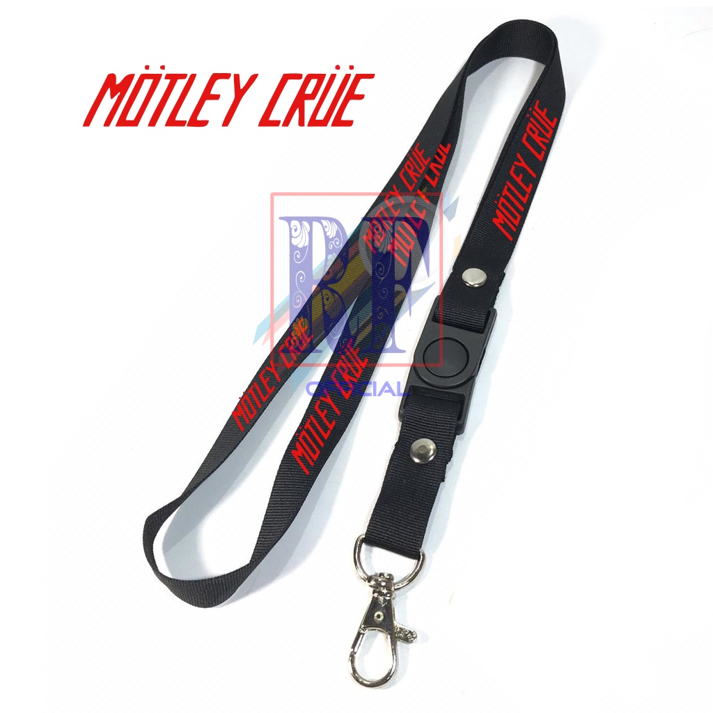 

Gantungan kunci MOTLEY CRUE BAND METAL PUNK ROCK tali lanyard band gantungan leher id card name tag