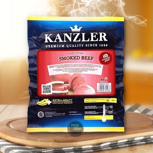

KANZLER SMOKED BEEF | Daging Sapi Asap | Slice Daging Sapi Asap | Slice Smoked Beef | 250 Gram