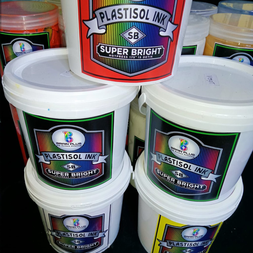 rroscoestore NEW Plastisol Brain Plus SUPER BRIGHT PUTIH 1kg [Kode 1Kode 2Kode 3Kode 4Kode 5Kode