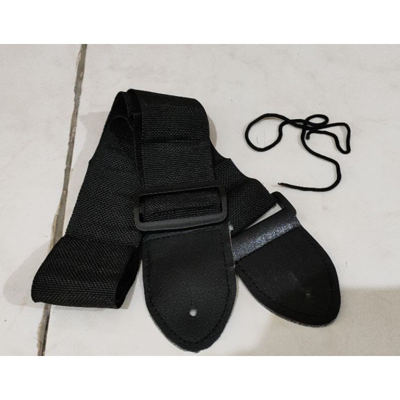 Strap Gitar Polos Hitam Murah