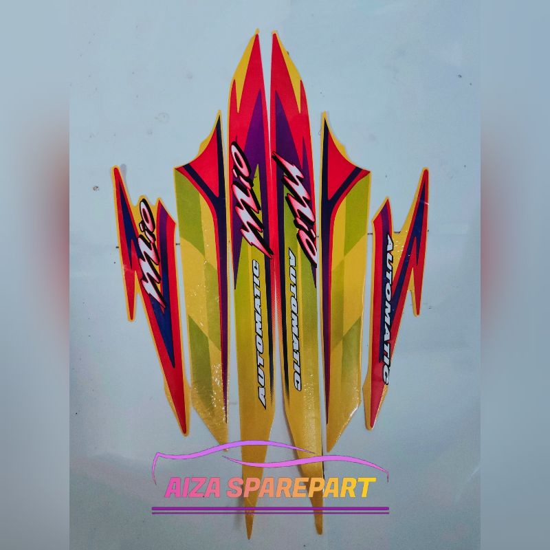 Striping Sticker Yamaha Mio Sporty 2004 kuning
