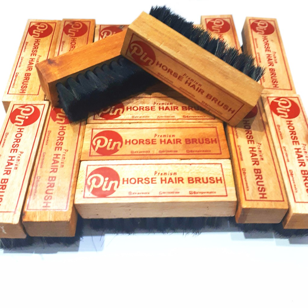 Pin Premium Horse Hair Brush - Sikat Halus Terbuat Dari Bulu Kuda