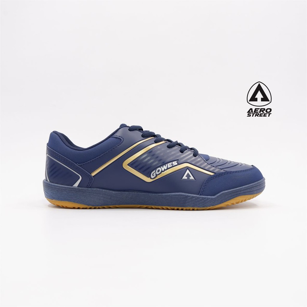 Aerostreet 39-42 Gowes Navy Emas - Sepatu Sneakers Casual Sport Sekolah Pria Wanita Aero Street