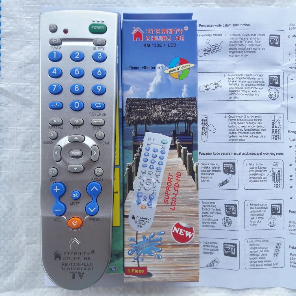 Remot Remote Multi Fungsi Tv Tabung/RM 133 Ada senter