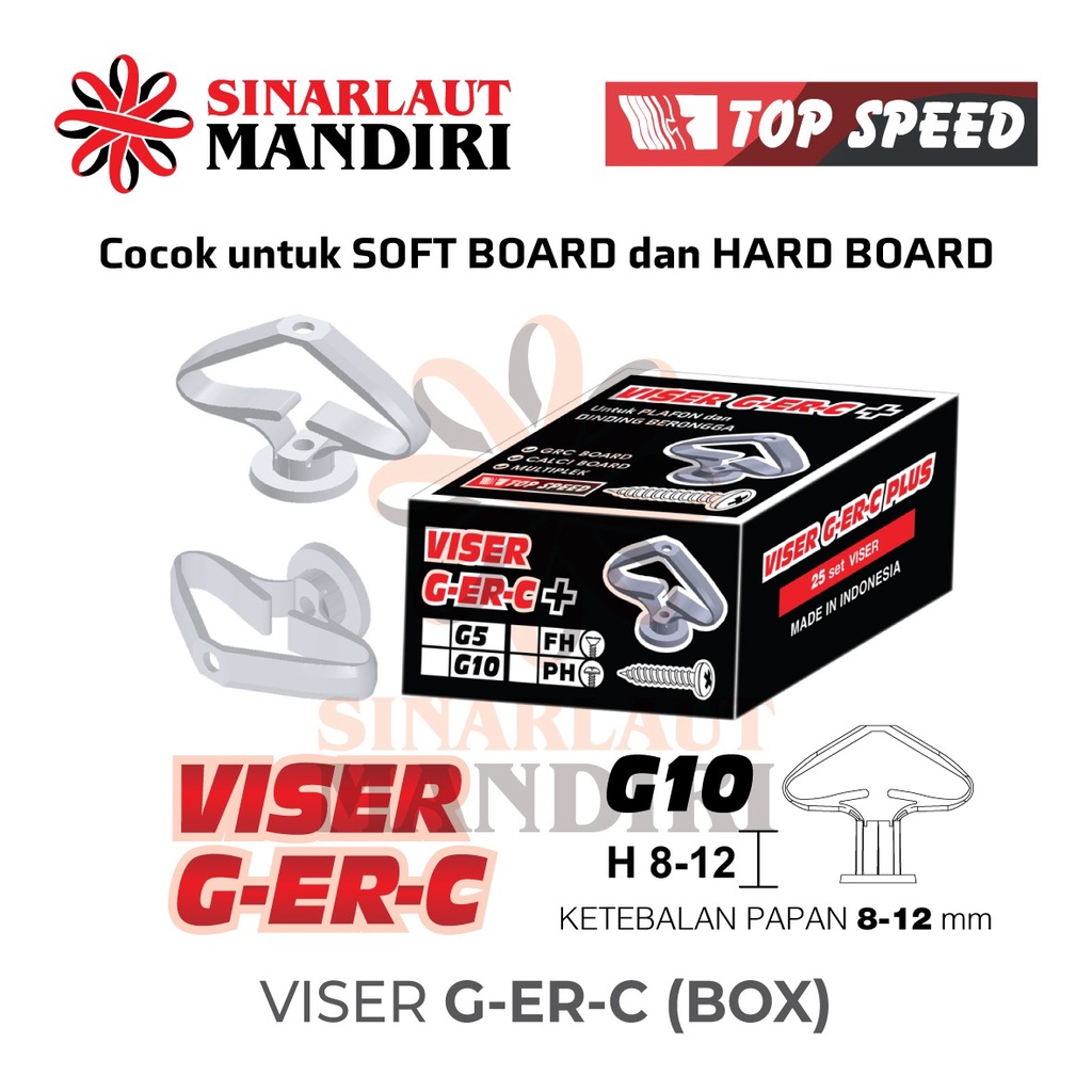 

Viser Gerc G 10 Ketebalan Papan 8-12 MM