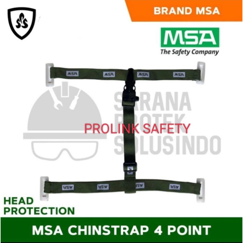 TALI DAGU MSA ORIGINAL USA 4 POIN CHINSTRAP ELASTIS GREEN