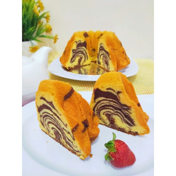 Kue Marmer Cake / kue Bolu Macan / Hantaran Butter Cake