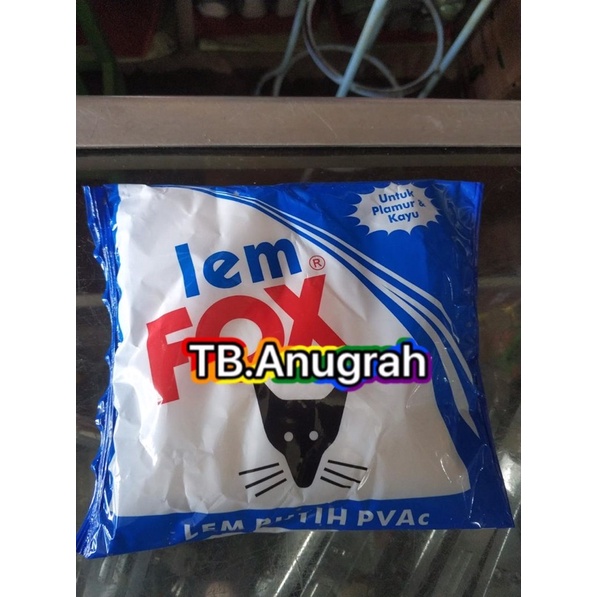 Lem Fox Putih PVAC 350Gram Biru Lem Kayu 350gr Lem Kertas Lem Fox Kemasan Biru