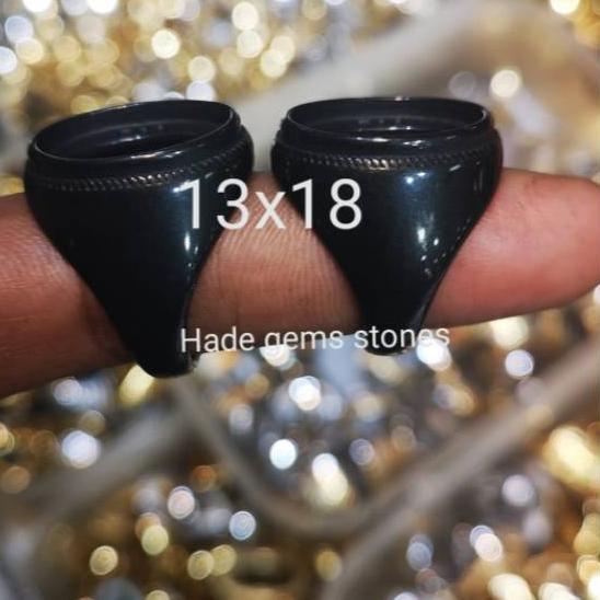 Update Ring emban titanium super hitam polos