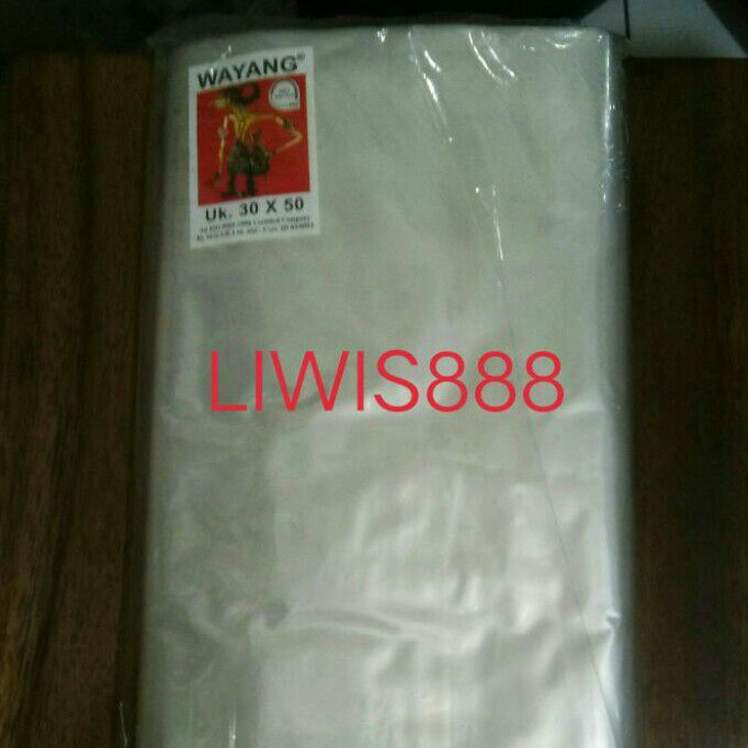 Plastik PP Bening Wayang 30 X 50 CM