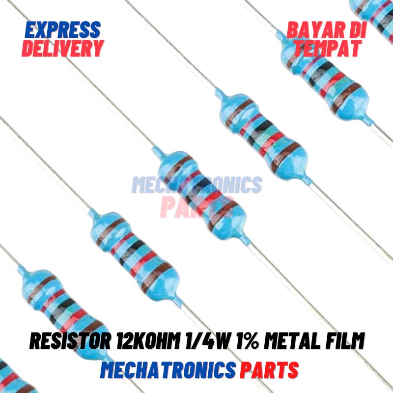 [PAS-9427] 10X RESISTOR 12K OHM 1/4W 1% METAL FILM