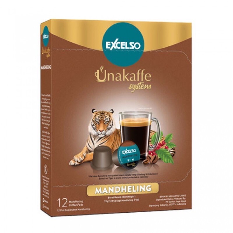 

Excelso Unakaffe Capsule Sumatera Mandheling Box / 12 Pods