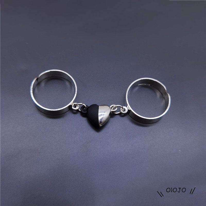 Cincin Rantai Magnetik Gaya Hip Hop Punk Untuk Pasangan - ol2