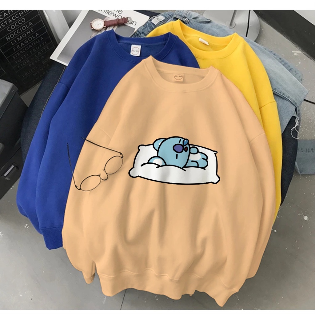 KOYA SLEEP CREWNECK SWEATER TEBAL - ATASAN LUCU PREMIUM