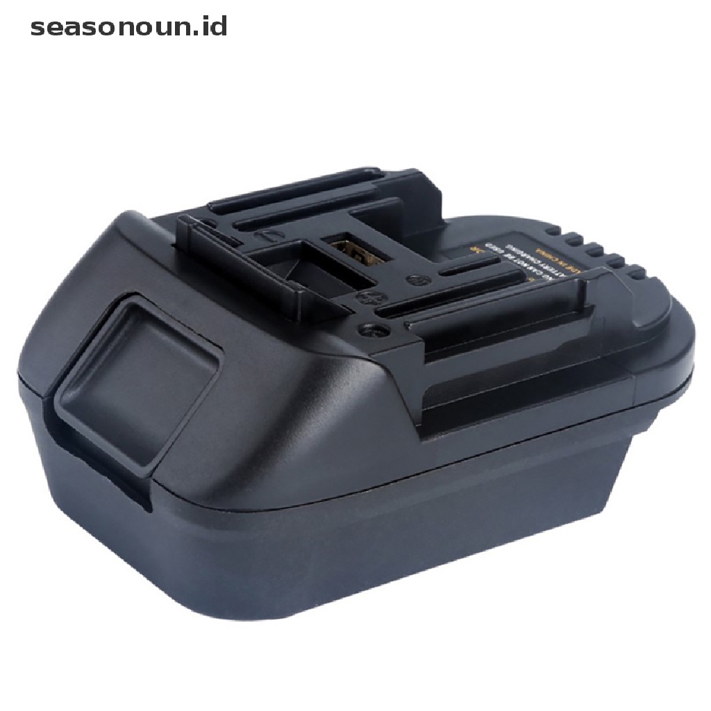 【seasonoun】 USB Battery Adapter For 20V DEWALT DCB200 Milwaukee M18 Convert to Makita 18V .