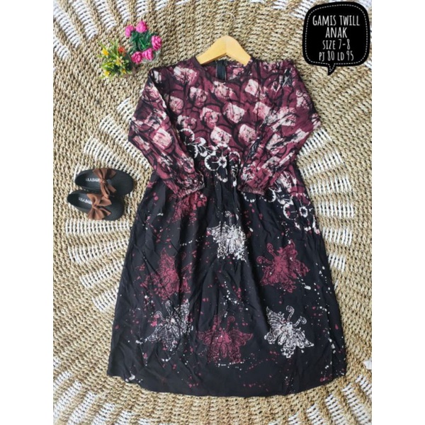 GAMIS ANAK DRESS ANAK GAMIS TWILL ANAK