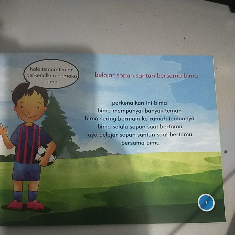 ORI buku TK paud sopan santun bertamu penerbit bina sarana pustaka