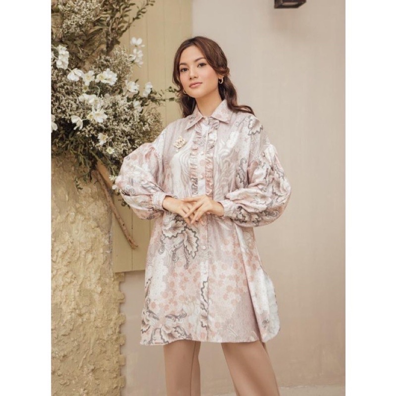 Preloved Nada Tunik WearingKlamby Rose Petal Size XS-S LD 112