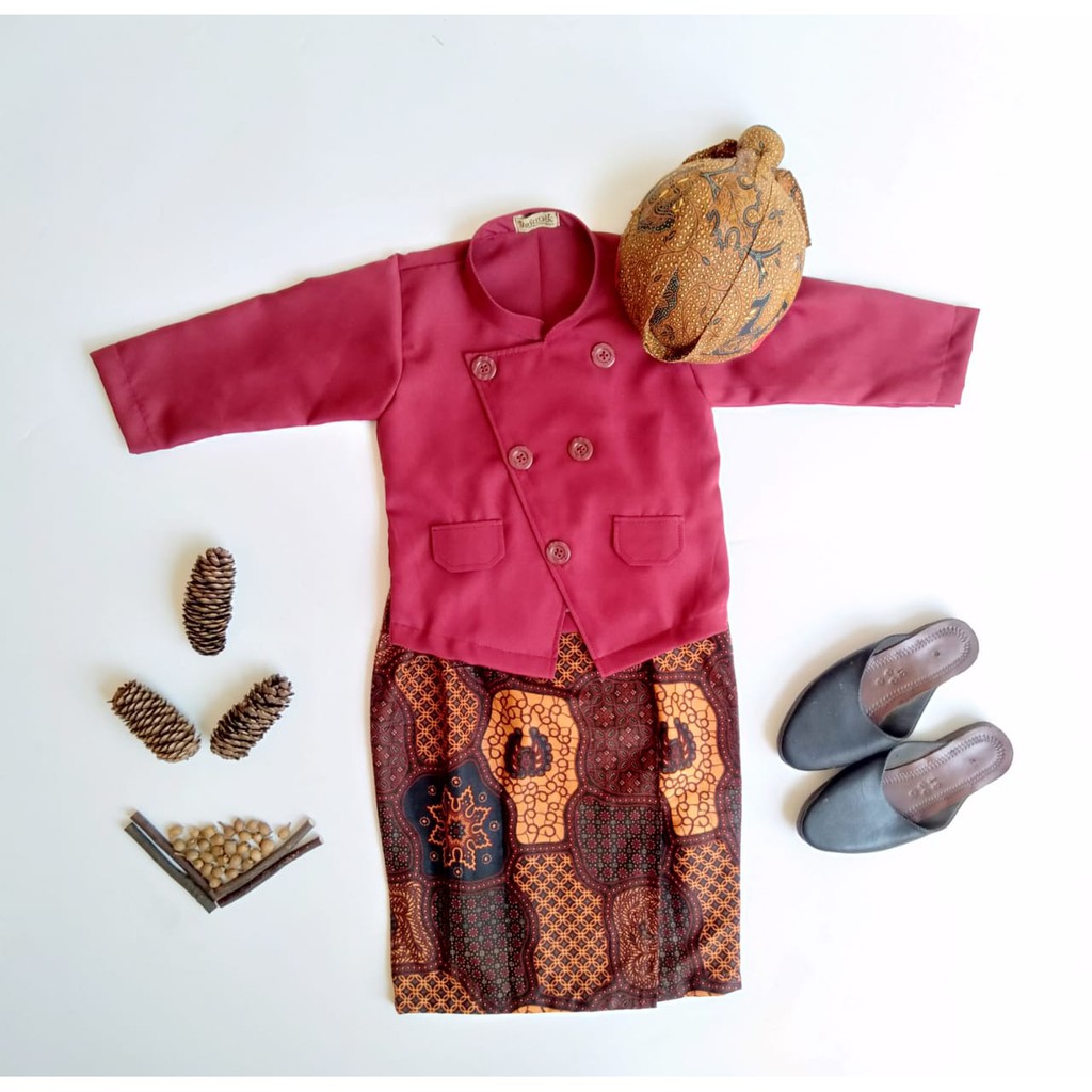 BESKAP BAJU ADAT ANAK JAWA/PROPERTI FOTO/BAJU DALANG CILIK/BAJU TEDAK SINTEN/KOSTUM KARNAVAL/BAJU DA