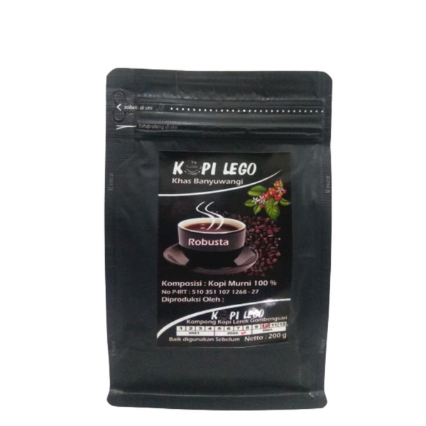 

KOPI ROBUSTA BUBUK MURNI 200 Gram | KOPI LEGO