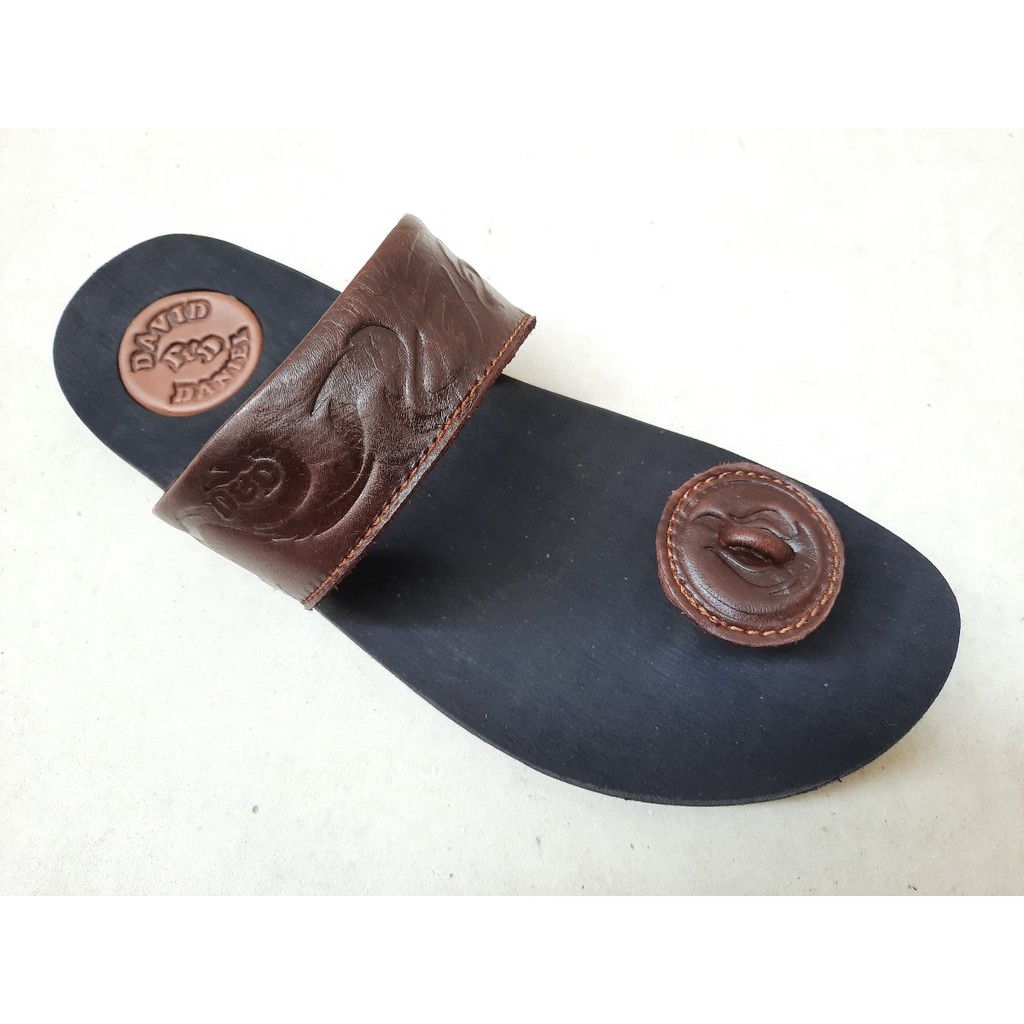 DAVID DANIEL Sandal Javarino Kulit - ARV 03 Brown