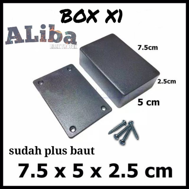 Box X1 hitam plus skrup