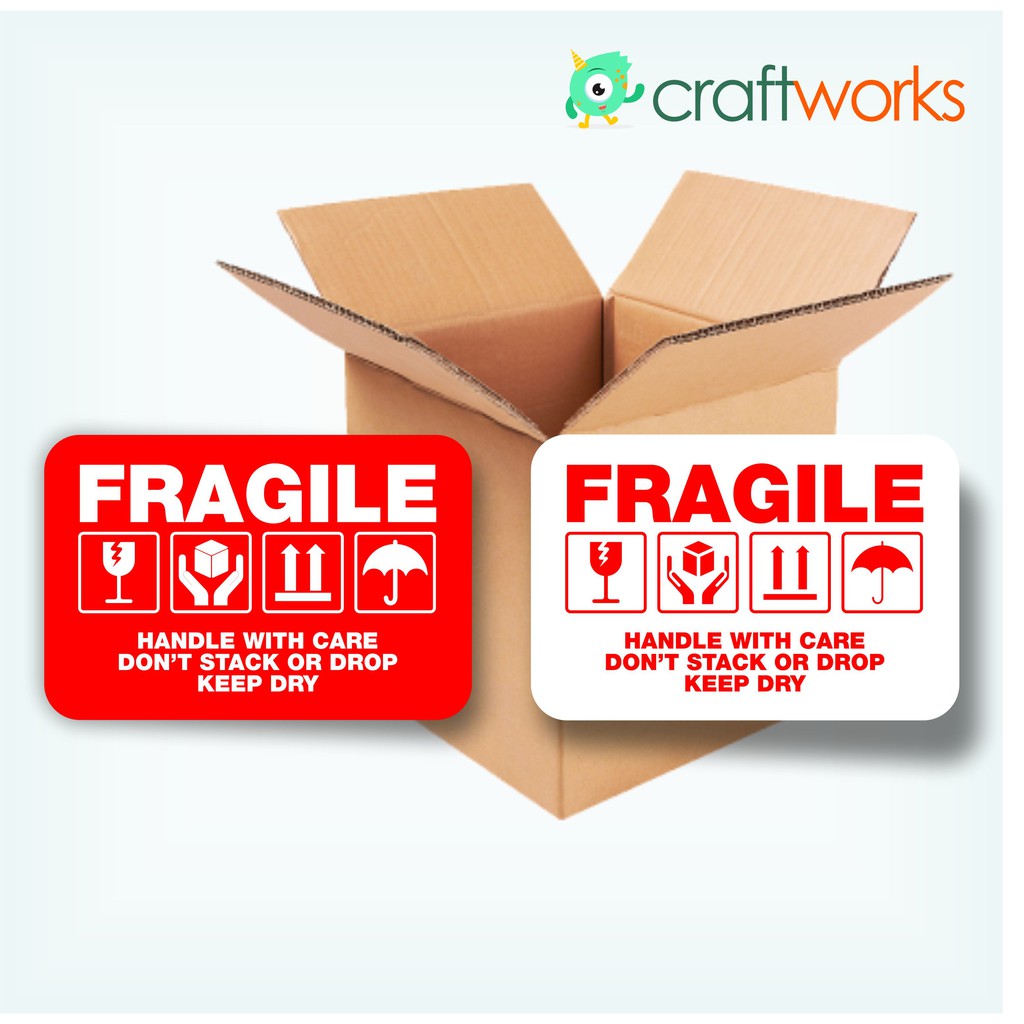 

STICKER LABEL FRAGILE MUDAH PECAH 40 PCS