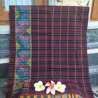 Kain endek tenun bali motif kotak kotak Shopee Indonesia Kain endek tenun bali motif kotak kotak Shopee Indonesia