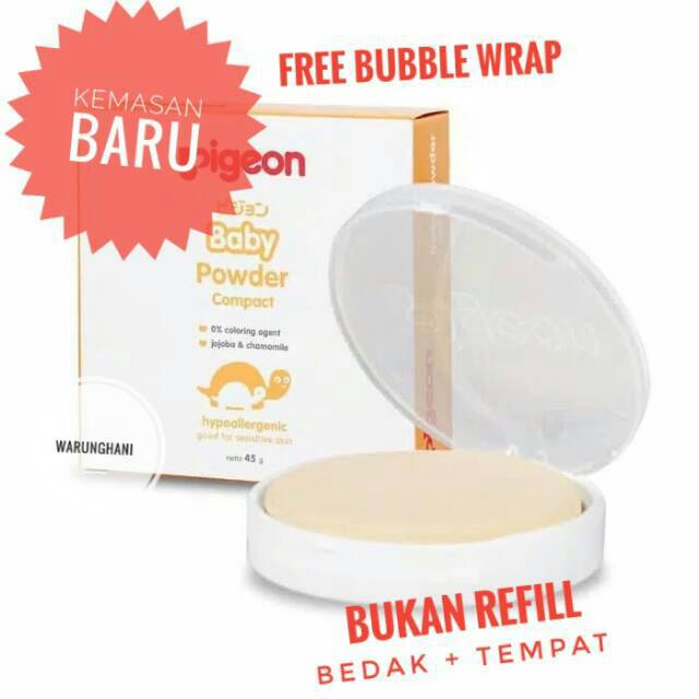 Bedak Padat Pigeon Bedak Pigeon Baby Bedak Bayi Compact Powder Tempat dan Isinya (Bukan Refill) Original