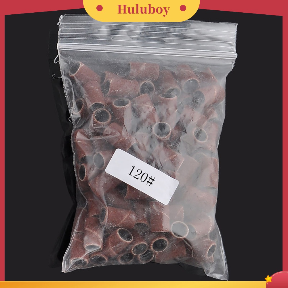 Huluboy Huluboy♡ 100pcs Amplas Buffer Band Untuk Mesin Bor Bits Grinding Nail Art