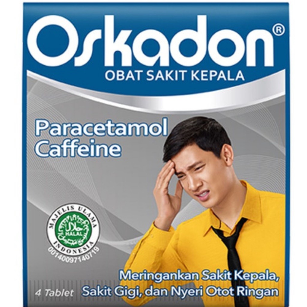 OSKADON OBAT SAKIT KEPALA 4 TABLET OSKADON SP PARACETAMOL IBUPROFEN