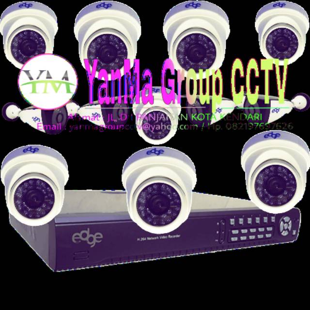 Paket CCTV Edge 12chanel 2mp 1080P
