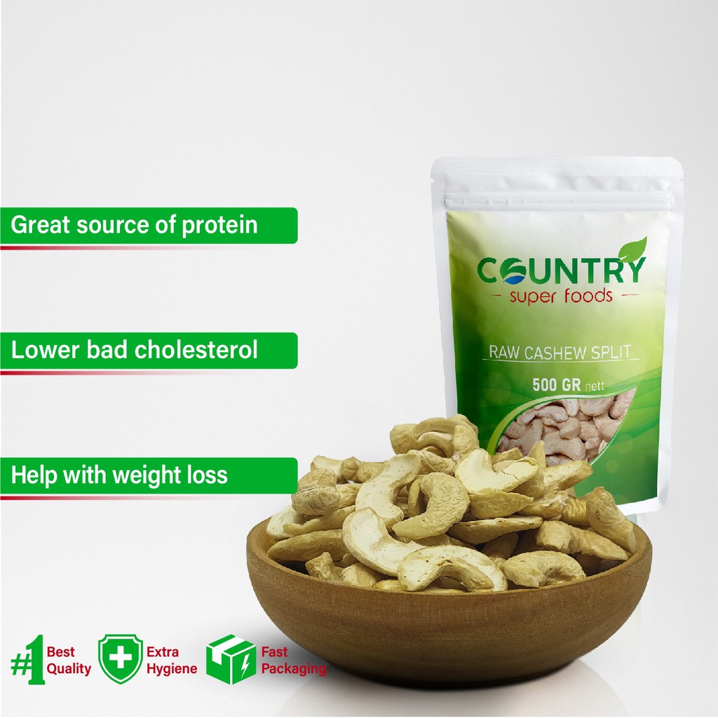 

Cashew Split Raw | Kacang Mede Mentah Belah [ 500gr ]