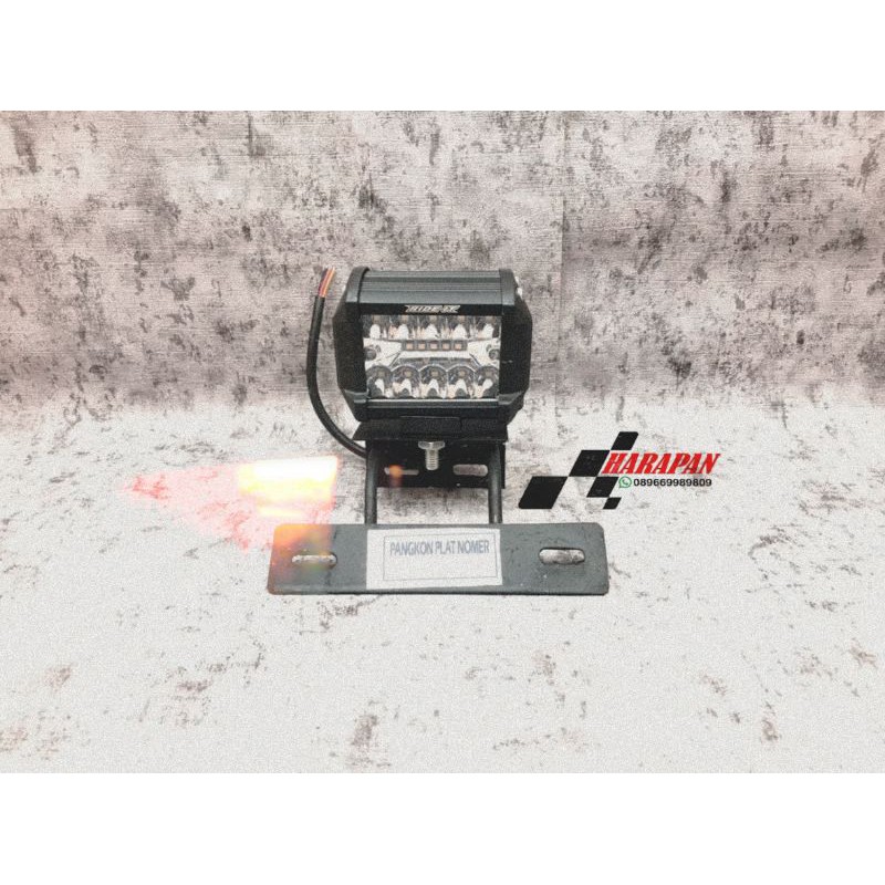 Lampu led strobo RX-KING 15 titik plus breket besi bawah RX-KING