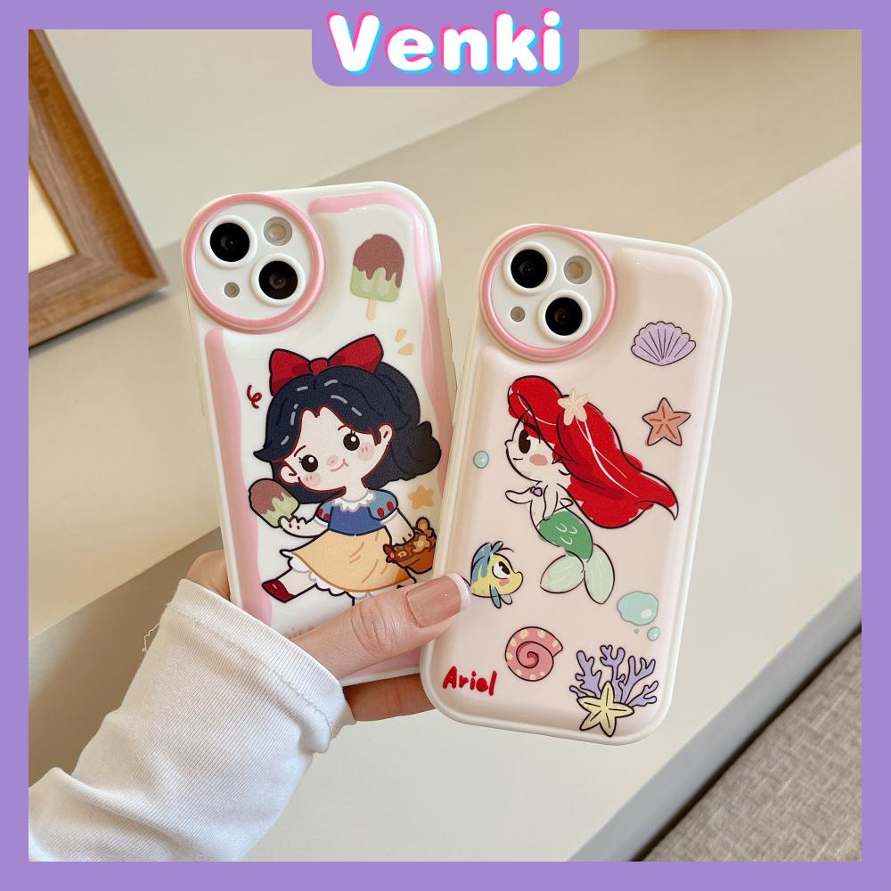 iPhone Case Silicone Soft Case TPU Airbag Shockproof Protection Camera Full Coverage Princess Cute Cartoon Compatible For iPhone 11 Pro Max 13 Pro Max 12 Pro Max 7Plus xr XS Max