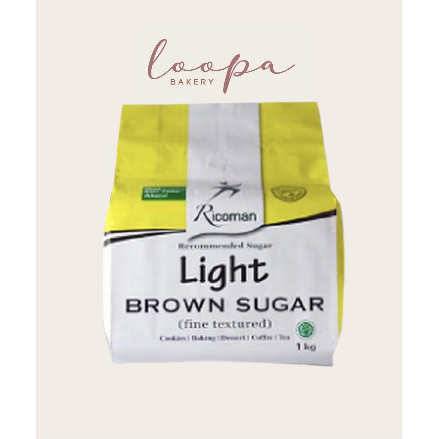 

Light Brown Sugar Ricoman 1000 gr / 1 kg