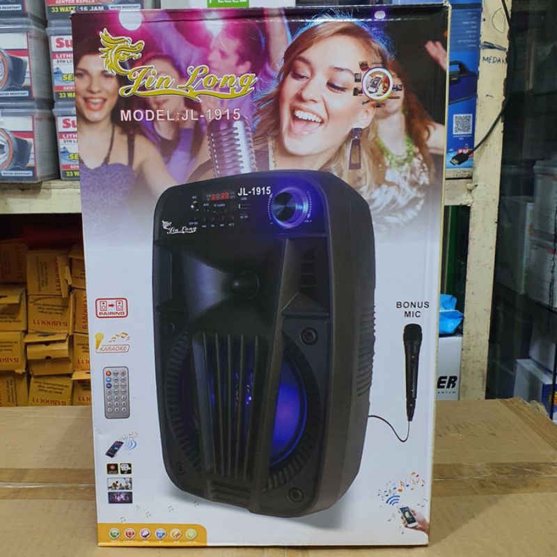 Speaker suara ngebas Speaker Bluetooth Jinlong JL 1915