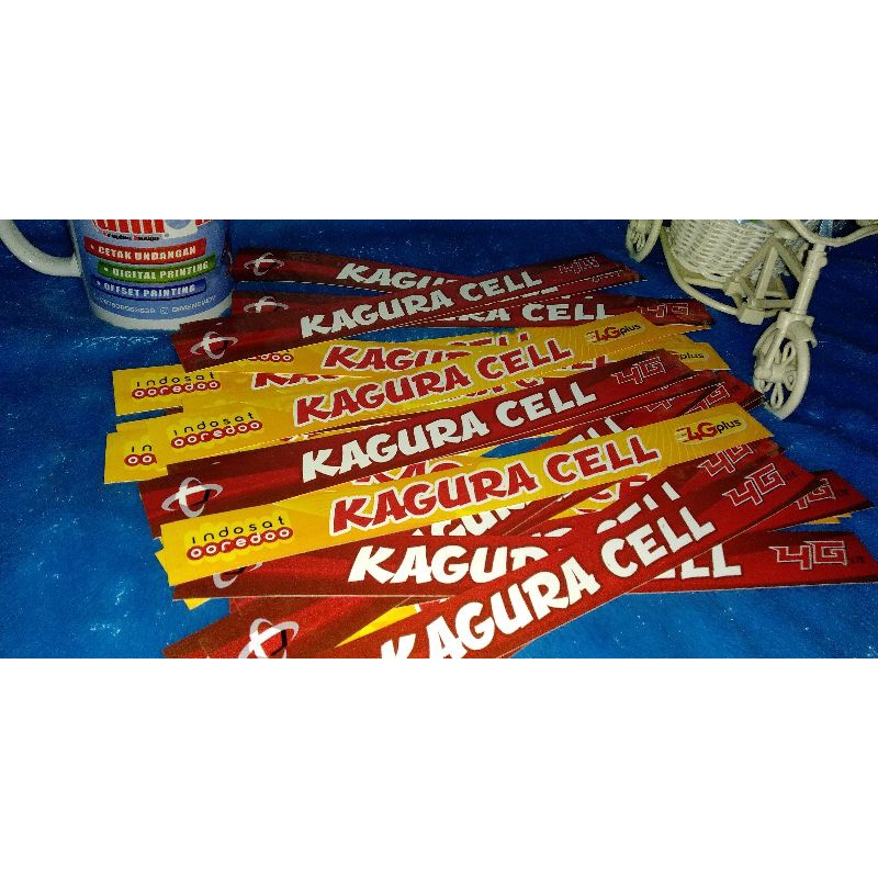 Stiker Etalase Konter / Toko Murah + Laminasi ( Minimal 15 Pcs ) - DIMENSI ADV-1