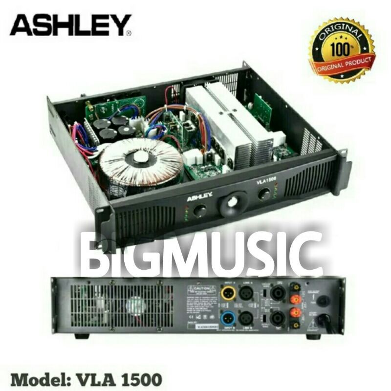 Power Ashley VLA 1500 Original Amplifier Ashley VLA1500 Class AB