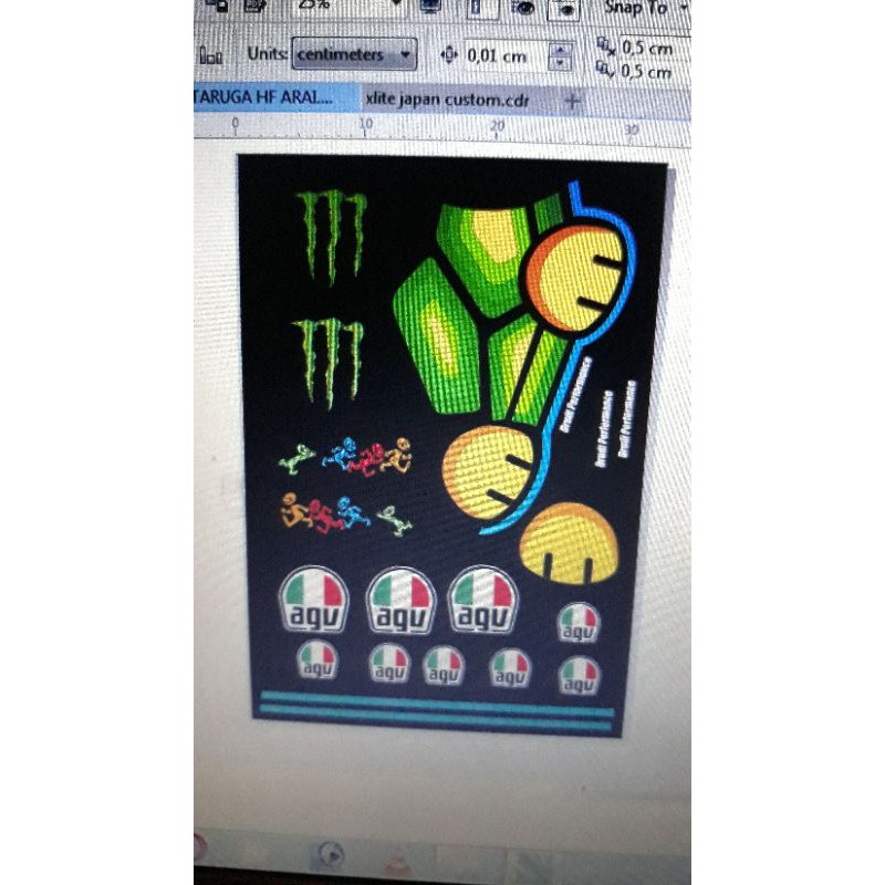 La Tartaruga Rossa Rossi Adesivi Tartaruga (BR) Decalcomania Del Vinile Di 5cm X 2 Adesivo Adesivi Valentino Rossi - Foto 7