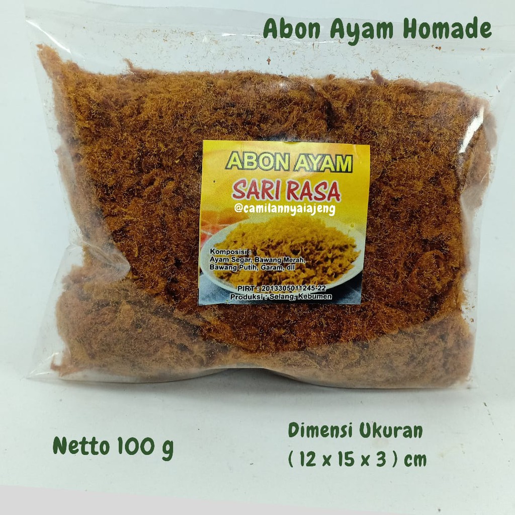

Abon Ayam Original Homade Berserat Manis Gurih 50 g