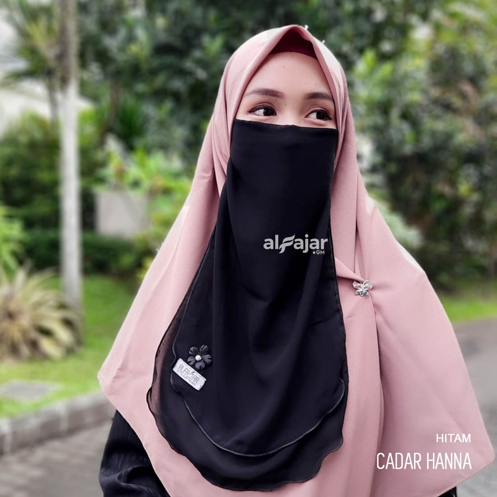 CADAR NIQOB TALI Dua Layer Ceruty Hanna by Alfajar